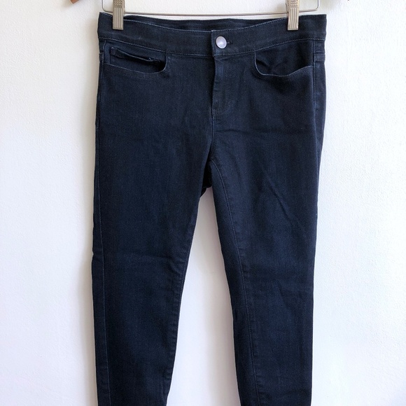 J. Jill Denim Leggings 4P, 5-pocket Dark Stretch Skinny Jeggings mid/low rise - Picture 1 of 12